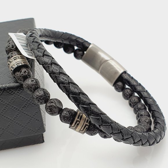 Beads & Leather Bracelets for men, MO112 - Picture 14 of 16